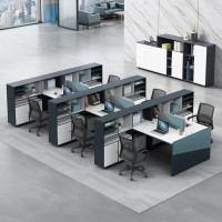 绵冠MIANGUAN办公桌组合职员办公桌屏风办公桌工位办公桌六人位