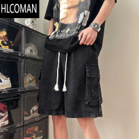 HLCOMAN美式复古水洗工装短裤男夏季高街五分中裤运动休闲大裤衩
