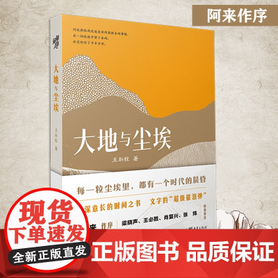 正版《大地与尘埃》王新程/著 阿来作序 梁晓声、王必胜、肖复兴、张炜倾情文学散文怀旧、乡土文学