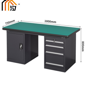 汐重型钳工操作台 工具桌180cm张