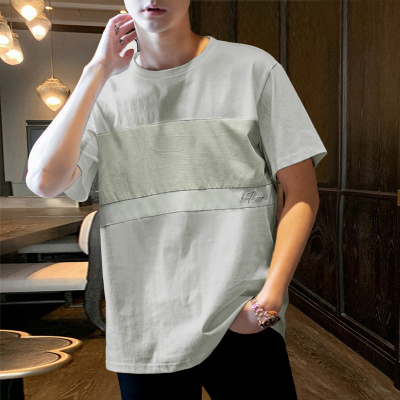 [1折价35.9元,叠加优惠券]唐狮新款夏季短袖男士T恤胸前图案印花圆领T时尚休闲百搭