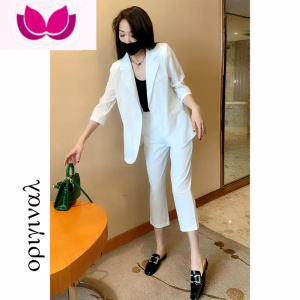 七斓职业套装女网红炸街2023新款洋气时髦气质御姐白色西装潮