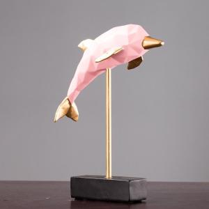 美帮汇欧式海豚情侣小摆件 创意家居房间装饰品实用新婚送闺蜜结婚