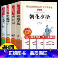 全4册西游记+朝花夕拾+海底两万里+骆驼祥子 [正版]4册朝花夕拾七年级阅读书初一上册名著西游记骆驼祥子和海底两万里书原