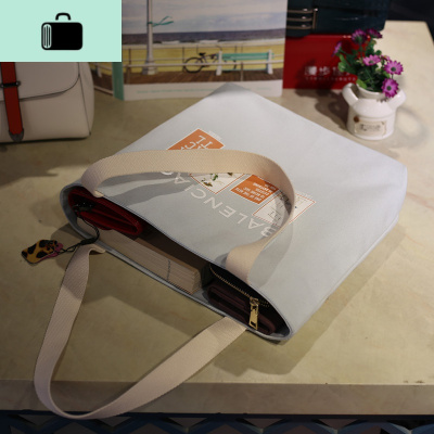 帆布包女单肩包包学生大容量日系百搭文艺简约韩版手提ins帆布袋NEW LAKE女士单肩包