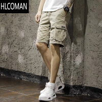 HLCOMAN日系复古工装短裤夏季男士多袋裤宽松耐脏耐磨五分裤中裤