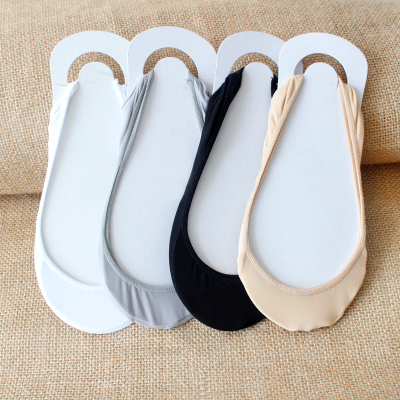 番易硅胶单鞋短冰丝防滑船袜夏季女不跟吊带袜隐形浅口高跟鞋袜子