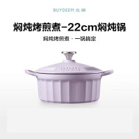 北鼎(BUYDEEM) 珐琅锅22cm-CP521 紫色