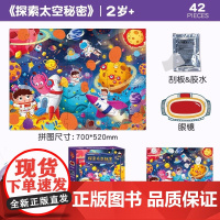 青葫芦金龟子联名儿童趣味探索拼图2-3到6岁进阶拼图益智早教蒙氏男女孩双面可拼宝宝幼儿启蒙大块拼图玩具生日礼物GF