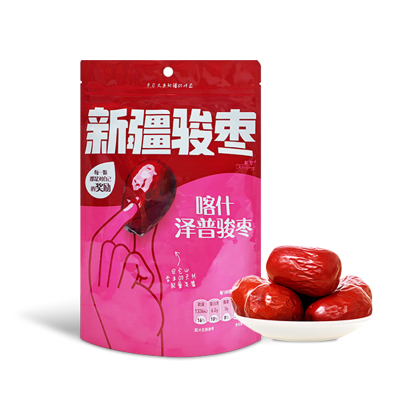 新疆西圣泽普骏枣168g新疆红枣大枣骏枣泡茶即食休闲零食