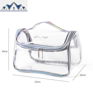 透明化妆包女网红ins风超火便携旅行大容量简约防水收纳品洗漱包 三维工匠收纳包