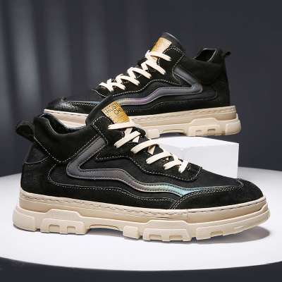 Ideamini男士马丁靴男工装板鞋男鞋秋冬季潮鞋英伦风户外休闲鞋鞋子男靴子