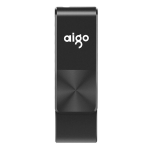爱国者(AIGO) CD纹防滑设计U盘 U266 64G USB2.0 黑 (个)