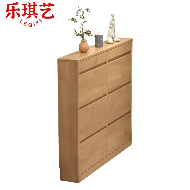 乐琪艺 实木鞋柜 140*17*120cm G11款 个