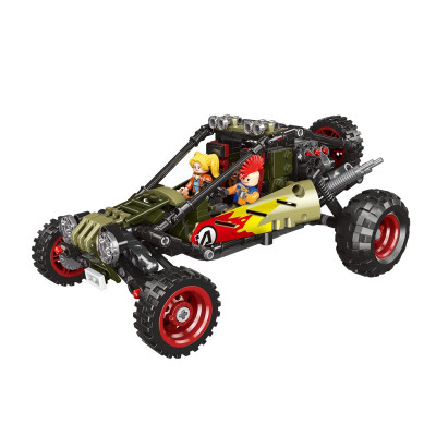 星堡积木兼容乐高积木拼插吉普车赛车越野车山地车跑车赛车玩具男孩子拼装超级汽车模型儿童拼超级越野车03033（537粒）