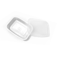 金胜星 J027 米饭套盒 500ML 内白外黑 600套/箱带盖 (1套)