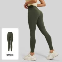 尴尬线瑜伽裤蜜桃提臀紧身裤高腰收腹运动裸感瑜伽裤女_374