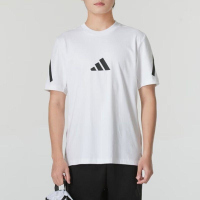 adidas/阿迪达斯男装新款运动服舒适跑步训练短袖T恤 JE3078 C