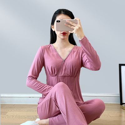 月子服春秋季孕妇家居服棉哺乳睡衣怀孕期产后喂奶夏薄款嫚大码熙