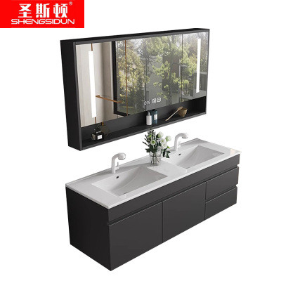 圣斯顿 镜柜 S-YC1651J 1300*465*550mm 黑+白 套