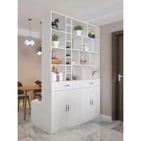 森美人入户进隔断鞋柜一体 简约现代客厅镂空屏风柜 风水玄关柜间厅柜