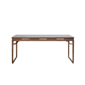 新中式实木书桌书架榆木书法桌书画桌画案国学桌办公桌写字台书案