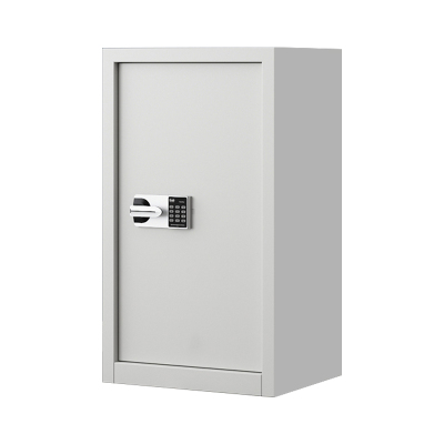 利特莱依指纹电子保密柜钢制密码文件柜档案柜矮柜保密资料柜办公柜 单门白色:国保锁