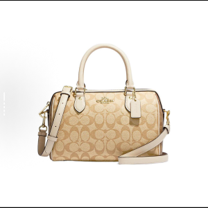 蔻驰(COACH)女包 奥莱波士顿新款女斜挎包Bennett 女包牛皮单肩包女拉链PVC女士手提包枕头包女 F79946