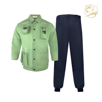 夏季长袖工作服(深豆绿)T-015