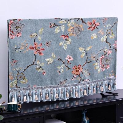 欧式电视机盖布家电电视罩防尘罩套家用55寸6570寸液晶曲面屏台式 花晨月夕电视机罩 32英寸(宽77*高48)