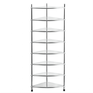 澎铭源 酒店厨房层架 卫生间脸盆架 浴室三角置物架 八层550*1520*390mm/个