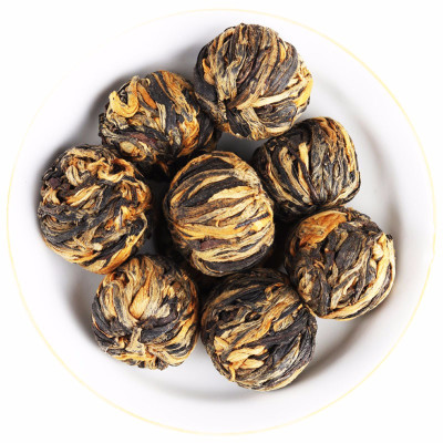 2021年春茶滇红龙珠一斤装口粮茶叶红茶叶凤庆滇红手工红绣球500克