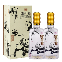 泸州老窖泸州贡保护大熊猫酒纪念版52度浓香白酒500ml*2 双瓶装