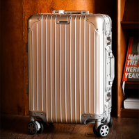 罗恩Ronoen全铝镁合金行李箱26寸万向轮拉杆箱24寸男女商务出差小型20寸登机箱密码箱子旅行箱29寸金属箱包托运