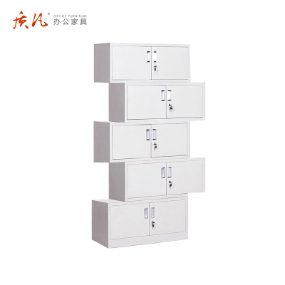 苏宁 质凡 办公家具 分五节文件柜储物柜带锁多门柜/ZF-WJG016/850*360*1950