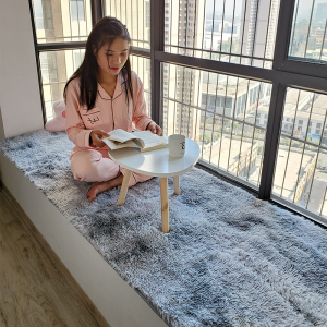 美帮汇长毛绒飘窗垫卧室装饰窗台垫四季通用毛毛垫子阳台坐垫定做
