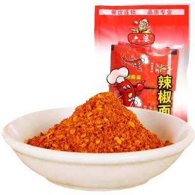 六婆火锅蘸料干碟辣椒面100g 四川特产 海椒面 串串香麻辣烫火锅 烧烤
