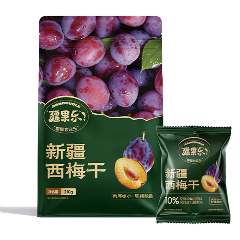 疆果乐新疆西梅干210g新疆特产 西梅干果零食 休闲食品 单独包装