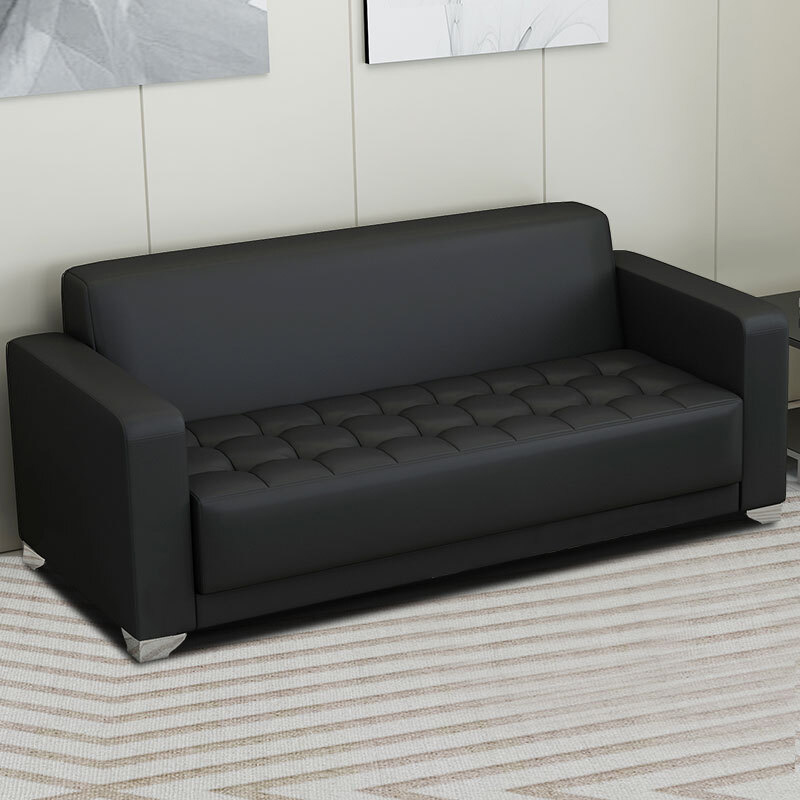 臻远 牛皮三人位沙发 ZYJJ-80295 牛皮 1830*810*800mm,牛皮