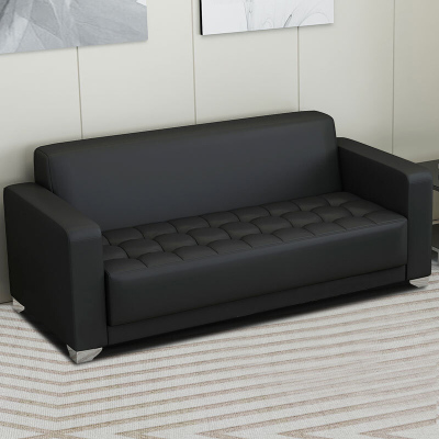 臻远 牛皮三人位沙发 ZYJJ-80295 牛皮 1830*810*800mm,牛皮