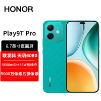 荣耀Play9T Pro 仙踪绿 12GB+256GB 抗摔防水 5G 5000毫安大电池 5000万清晰影像 直屏手机