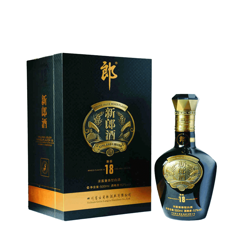 【酒厂自营】郎酒 新郎酒18 52度兼香型白酒500ml 盒装