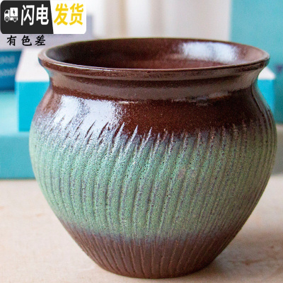 三维工匠法师老桩多肉花盆高透气粗陶多肉植物花盆器紫砂陶瓷大号陶罐批发 HP1816 大花盆容器