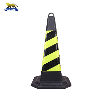 安虎 橡胶路锥 6斤黄黑条纹 个