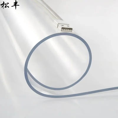 松丰 PVC透明软玻璃桌布桌垫塑料软板水晶板餐桌布 厚2mm*幅宽80cm 米
