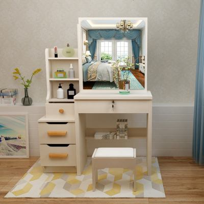 卧室梳妆台简约现代化妆台欧式梳妆桌迷你小户型简易收纳盒
