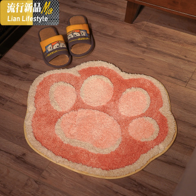家用入户进地板卫生间防滑脚垫子厨房浴室吸水地垫厕所卧室垫 三维工匠地毯