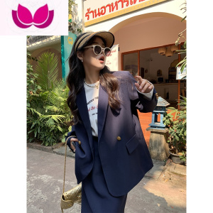 七斓胖mm气质西装套装女春季大码高级感西装半裙显瘦套