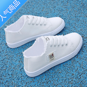 SUNTEK春夏季新款帆布鞋女学生鞋老北京布鞋韩版软底透气薄款百搭小白鞋