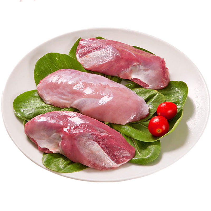 鸭胸肉鸭去皮鸭胸肉鸭脯肉鸭肉新鲜鸭肉批发冷冻生鲜 2斤[六和]鸭胸肉